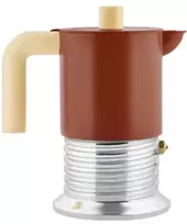 Alessi Vite PM01/3 BR Moka pot, 3 cups - Brown
