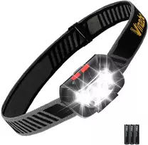 Vinabo LED galvos žibintas, 500 lm, 6 režimai, IPX4, 30° reguliuojamas kampas, AAA maitinimas