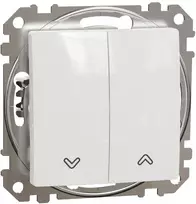 2 klavišų žaliuzių jungiklis Schneider Electric Sedna Design SDD111104 (baltas)