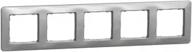 5 vietų rėmelis Schneider Electric Sedna Design SDD313805 (aliuminis)