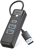 Orico PWC2U-U3 3-port USB hub 2x USB-A 3.0 1x USB-C 3.0 1.8 m - juodas