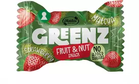 Rūta Vaisių ir riešutų užkandžiai su Matcha ir braškėmis GREENZ MATCHA & STRAWBERRY, 1kg