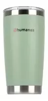 Termo puodelis - Humanas Fluo 600 ml Nerūdijančio Plieno, Dviguba Sienelė, Nepraleidžiantis - Žalias