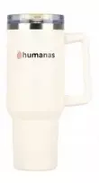 Termosas - Humanas Viva 1200 ml Nerūdijančio Plieno Dvigubo Sienelės Smėlinis