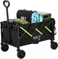 NC2608 SULANKSTOMAS KELIONINIS VEŽIMĖLIS JUODA-ŽALIA 100L NILS CAMP