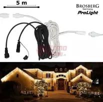 Brosberg girliandų maitinimo laido prailginimas 5 m