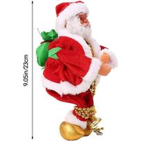 Electric Climbing Rope Ladder Santa Claus Musical Climbing Rope with Christmas Theme Battery-powered Climbing Santa with Sound Effects raudona