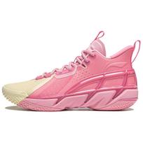 Li Ning BadFive 4 Amortizuojantys Atsparūs dilimui Kvėpuojantys Vidutinio aukščio Krepšinio Batai Vyriški Rožiniai Geltoni ABFU015-2 43