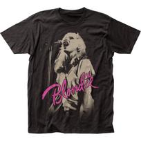 Blondie Mic Vyrų Marškinėliai Muzika Klasikinis Koncertas Rock N Roll Grupės Marškinėlis Juodas L gray