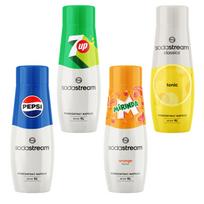 SODASTREAM Pepsi + 7UP + Mirinda + Tonic sirupai sodos aparatui 4 vnt.