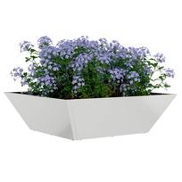 Garden Planter 5 pcs Silver 50 x 50 x 15 cm