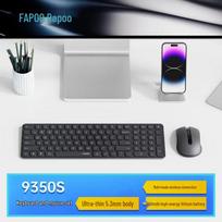 Rapoo 9350S Ultra-Slim Multi-Mode Wireless Keyboard Mouse Combo
