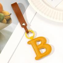 Key Ring PU 26 Letter Key Chain Waist Buckle Business Key Holder Alphabet Car Key Buckle  Gift B