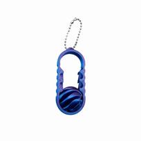 Key Ring Turbine Ball Key Chain 3D Printed Funny Fidget Toy Movable Small Ball Pendant  Students raudona/mėlyna