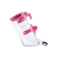 Automatic Pet Water Dispenser Leak-proof Pet Cage Water Bottle  For Cats Rabbits 350ML rožinė