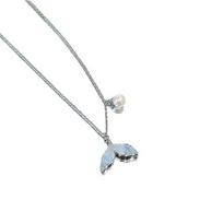 Ocean Animal Mermaid Tails Pendant Clavicle Chain Simple Pendant Chain  Girls/Women mėlyna