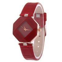 Hi Fashion Watch Prabangūs moteriški kvarciniai laikrodžiai, vandeniui atsparūs moteriški laikrodžiai, moteriški rankiniai laikrodžiai raudona