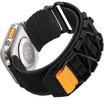 Nylon Loop Strap for Apple Watch Ultra 2 49mm 45mm 44mm Sport Bracelet for iWatch Series 9 8 7 6 5 4 SE 3 2 38mm 42mm 40mm 41mm For 38mm 40mm 41mm juoda