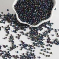 DIY Beaded Accessories: Metallic Rice Beads, Glass Millet Beads, Scattered Beads for Cross Stitch in Fantasy Colors 2mm 15g/pack about 1000 pieces