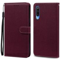 Mi 9 Lite dėklas Odinis atverčiamas dėklas Xiaomi Mi 9 dėklui Mi 9 Lite / Mi 9 SE telefono dėklas Xiaomi Mi9 se Mi 9se 9lite dėklui Funda For Mi 9 Lite black