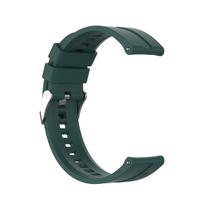 Huawei GT2 Sportinis silikoninis dirželis GT2/Honor GT laikrodžiui 42mm Silver Buckle - 20mm tamsiai žalia spalva