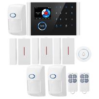 2.4 Inches TFT Smart Voice Wireless GSM House Burglar Intruder Security Alarm System White