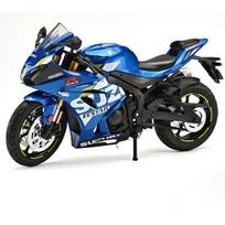 1/12 Suzuki GSX1000R Alloy Die Cast Motorcycle Model Vehicle Collection Sound and Light Off Road Autocycle Toys Car mėlyna