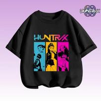 2026 Fashion Kids Tshirt Kpop Demon Hunters T-Shirt for Boys Girls Tshirt Summer Crew Neck Short Sleeve Tees 110