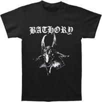 Bathory Men's Goat T-shirt Black S juoda