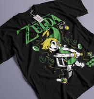 The Legend of Zelda T-shirt Link To The Past Funny Anime Black Shirt All Size Unisex T-Shirt S