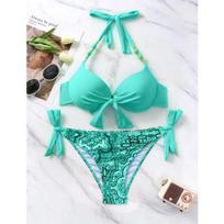 Seksualus Push Up Bikini 2026 Moteriškas maudymosi kostiumas Dviejų dalių maudymosi apranga Moteriškas T-string Bikini rinkinys Maudymosi kostiumai Brazilijos Bikiniai S ežero mėlyna spalva