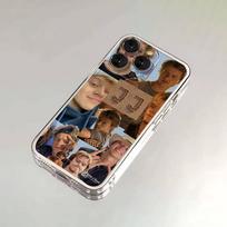 JJ M-Maybank dėklas telefonui iPhone 16,15,14,13,12,11 Plus,Pro,Max,XR,XS,X,7,8 SE,Mini Skaidrus Silikoninis Minkštas iPhone12mini brown