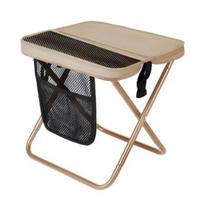 Folding Stool with Carry Bag Portable Lightweight Heavy Duty Waterproof Outdoor Camping Backpacking Beach Picnic Fishing Collapsible Chair chaki