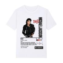 2026 Singer Michael Jackson Bad Album Vintage Tshirt King of Pop Streetwear Casual Cotton UNISEX T Shirt New Fashion Summer Tops M