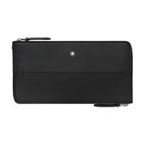Montblanc šešiakampė balta žvaigždė odinė piniginė vyriška piniginė juoda 131264 Basic Set (Bag+Dust Bag)