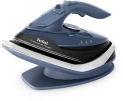 Lygintuvas Tefal Tefal Freemove Power FV6675E0, sausas ir garų lygintuvas, keramikinė pado plokštė, 1.9 m, 210 g/min, Black, Blue, 40 g/min | 3121040094143 | 3121040094143