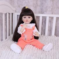 Fashion Reborn Baby Silicone Vinyl Bathe 55 cm Girl Playmates Realistic Newborn Baby Dolls Birthday Christmas Gifts 55 cm gray