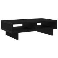 Monitor Stand Black Oak Effect 50 x 27 x 15 cm Engineered Wood