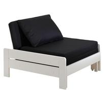 Baltas/juodas vaikiškas fotelis Pino - Vipack