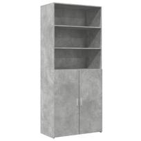Highboard Concrete Grey 80 x 42.5 x 185 cm Particleboard