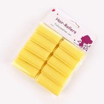 10pcs Durable Hair Roller Soft Hair Foam Rollers Professional Hair Tools  Girl geltona