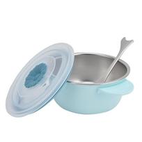 304 Stainless Steel Insulated Lunch Box With Soup Bowl Food Storage Container  For Picnics mėlyna