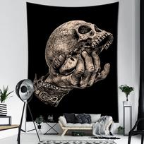 Psichodeliniai vikingų simboliai gobelenas sienų dekoracija raganavimas hipis tapiserija miegamojo foninis audinys namų dekoras 95x70cm