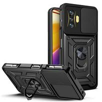 POCO F4 GT dėklas Dangtelis Xiaomi POCO F4 GT kameros objektyvo apsauginis šarvas Atsparus smūgiams Magnetinis laikiklis Žiedas Dėklas Capa for POCO F4 GT