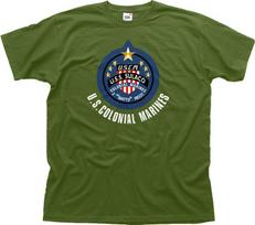 ALIENS KOLONIJINIAI JŪRŲ LAIVAI WEYLAND YUTANI - USS SULACO žali marškinėliai OZ01450 4XL