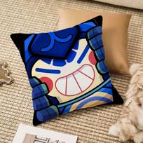 B-Brawl Anime S-Stars Pillow Case Anti-dustmite Pillowcase Invisible Zipper Silky Short Plush Sofa Cushion Cover 12x12Inch
