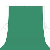 Green Photography Background Screen, 6.6*5.2ft Large Portrait Backdrop, Cloth Material with 3.3*5.2ft, for Home Studio, Portrait, Video Production, Di