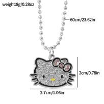 Sanrio Hello Kitty Necklace Fashion Anime Figure Hello Kitty Pendant Necklace for Student Birthday Party Jewelry Gifts