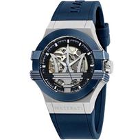 Maserati R8821108028 Automatinis vyriškas laikrodis su skeletiniu ciferblatu 42mm mėlyna