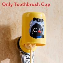 Dopamine Abs Toothbrush Holder With Reversible Design And Antimold Features geltona
